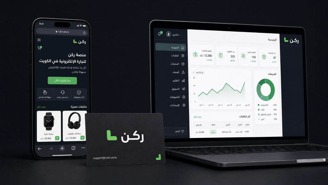 لوحة تحكم ركن
